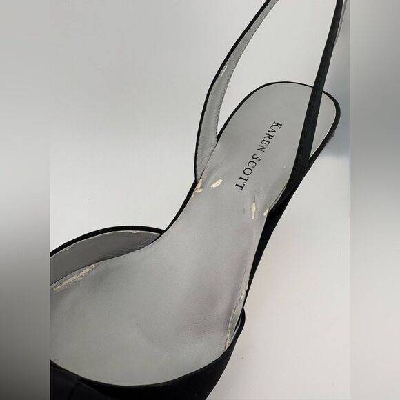 Karen Scott Black Slingback Heels - Picture 6 of 15